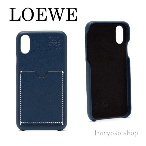 ★LOEWE ロエベ ケース コピー★iPhone X用 ブルーレザーケース2020101411